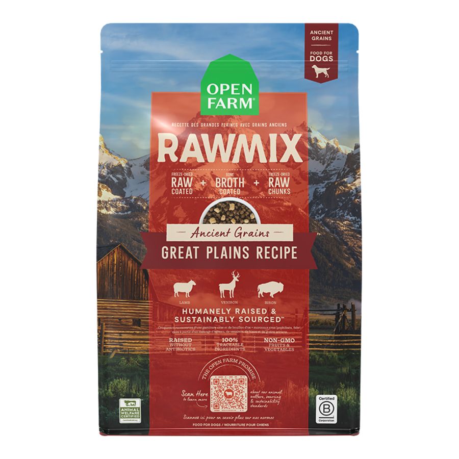 Open Farm - RawMix Great Plains Ancient Grains Dry Dog Food, Size: 3.5#