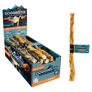 Dogginstix - Braided Lamb Collagen Stix 12" Dog Treat