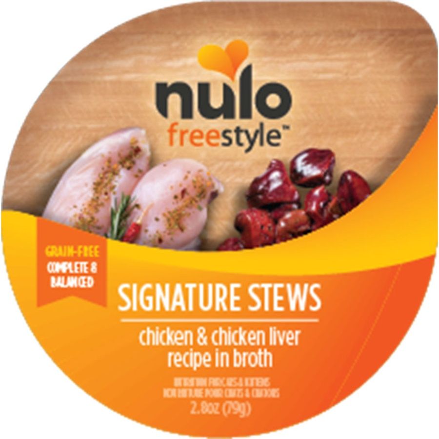 Nulo (Case Pack) - Freestyle Signature Stews Chicken &amp; Chicken Liver in Broth Wet Cat Food 2.8 oz / Case of 24