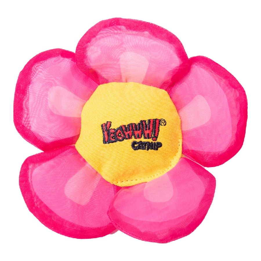 Yeowww - Daisy Flower Tops Catnip Toy, Colour: Pink