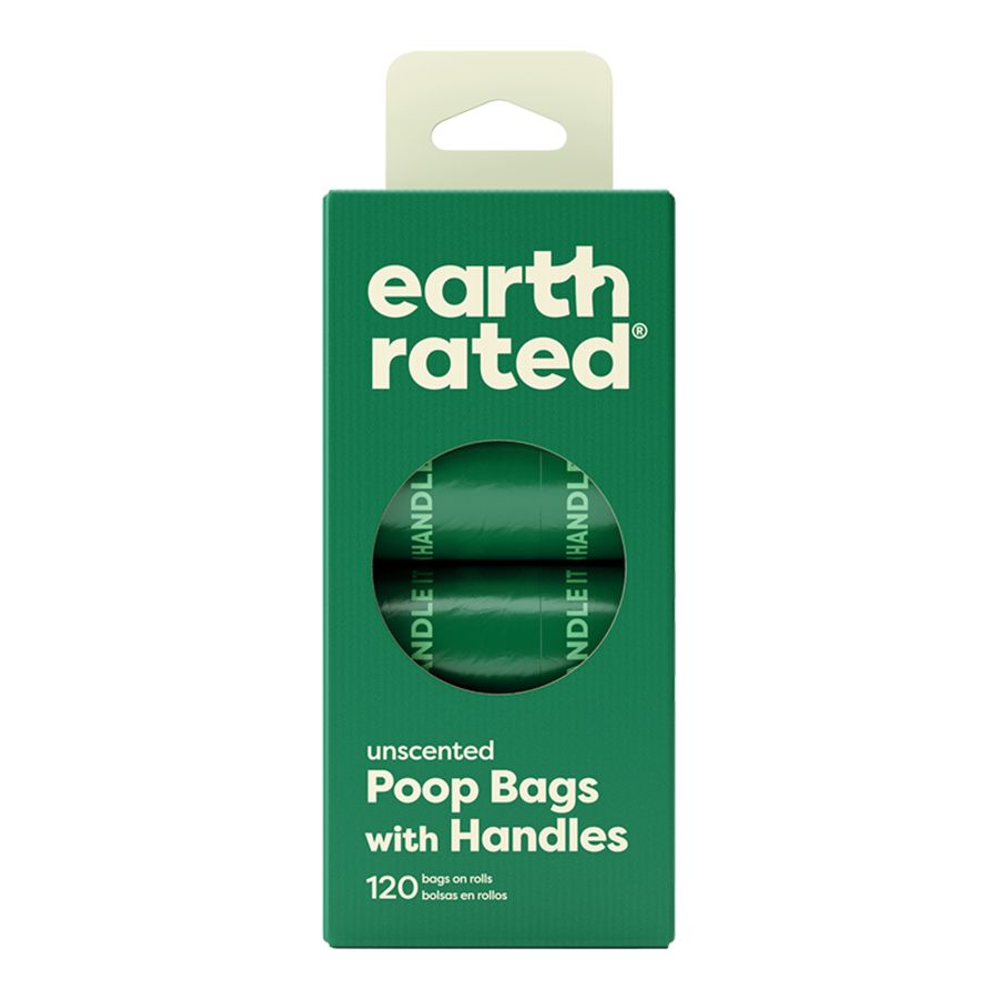 Earth Rated - Easy Tie Handle Unscented Poop Bags 120 Count