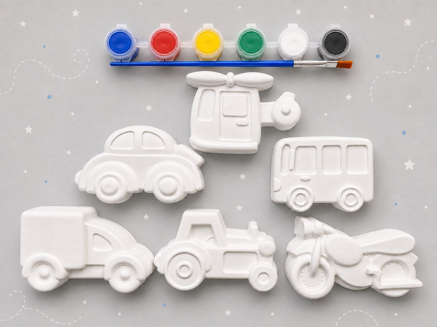Vehicle Theme Painting Set