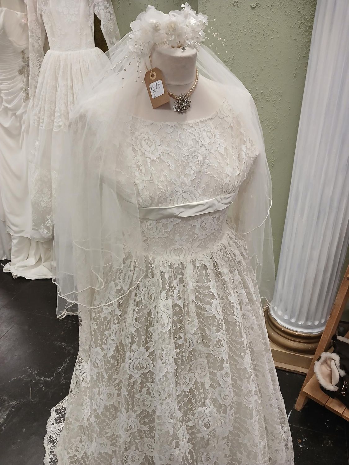 The Audrey - Vintage 1950s Lace Dress