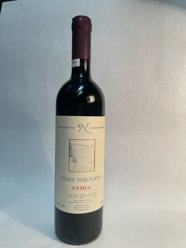 Estate Nikolaou. Nimes. Red Dry Wine. Product of Greece. Alc 13_.750ml. $15.99. Shipping 25.99