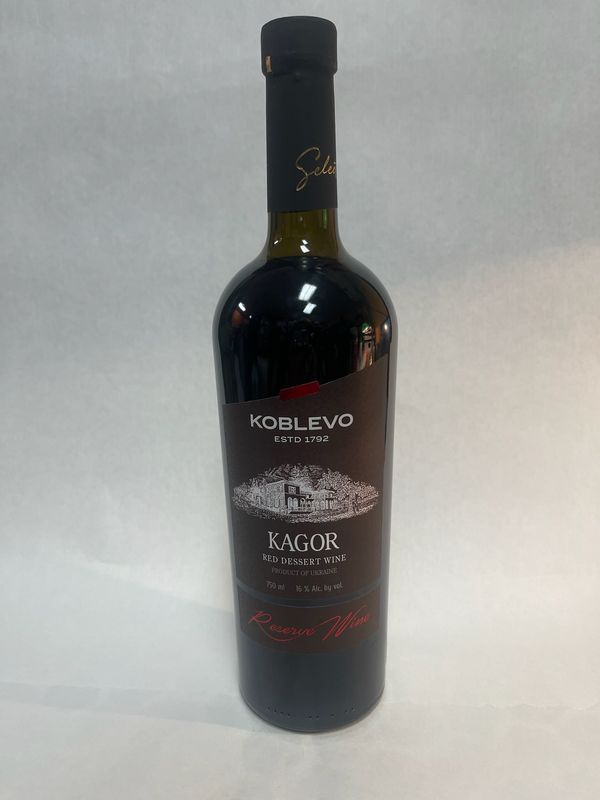 Koblevo Kagor Red Dessert Wine Alc 16_,750 ml . Product of Ukraine $ 16.99. Shipping $25.99