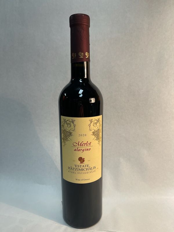 Estate Hatzimicialas. Merlot Alargino. Product of Greece.Alc 14.5_.750 ml.$50.99. Shipping $ 25.99