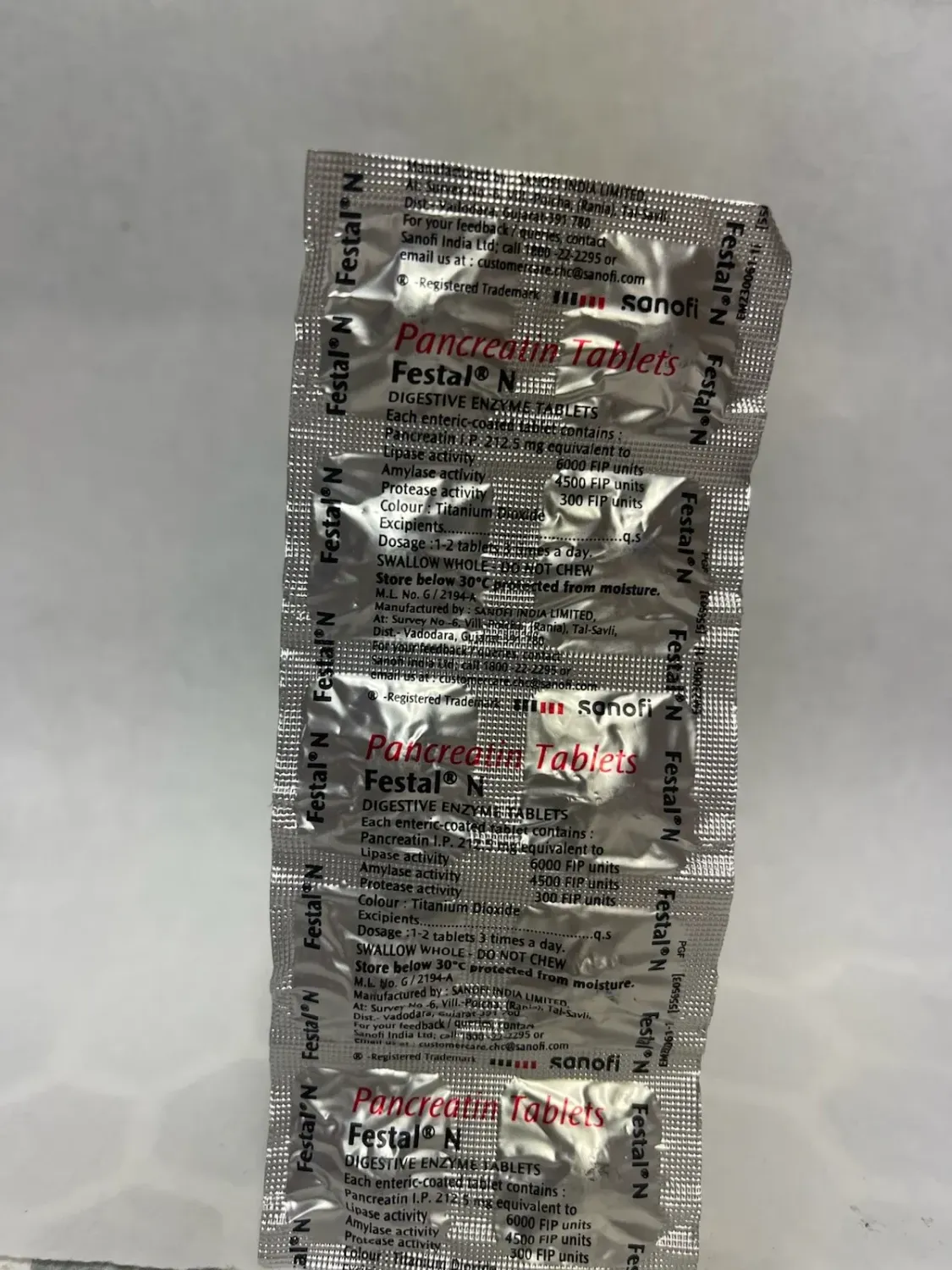 Festal N Pancreatin Tablets Festal N Pancreatin Tablets