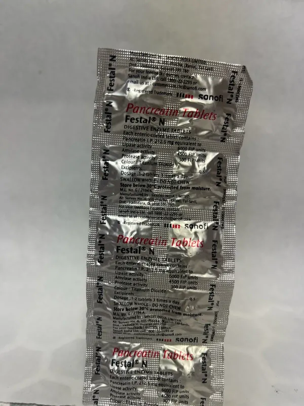 Festal N Pancreatin Tablets