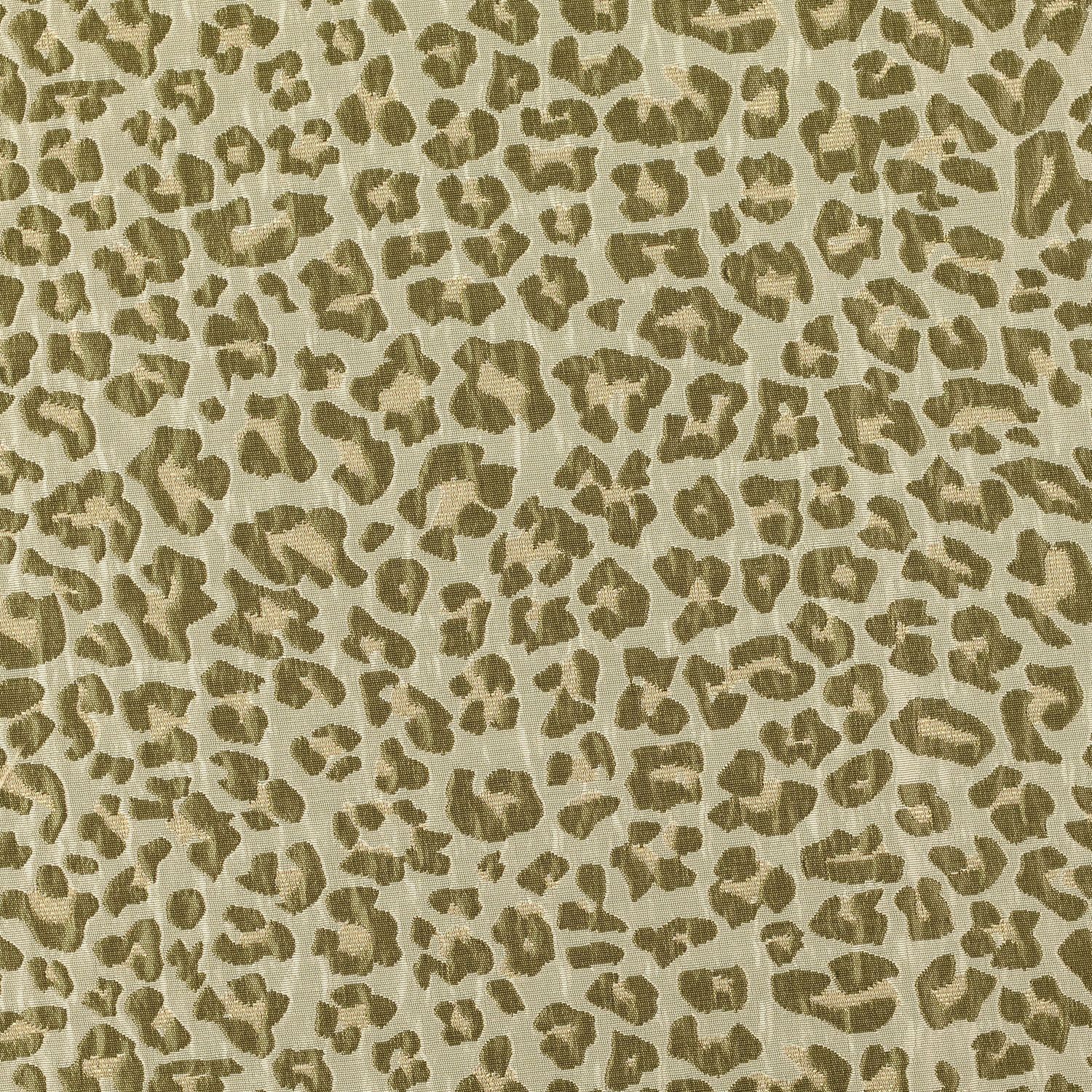 Jacquard stof Dieren Olijf Groen