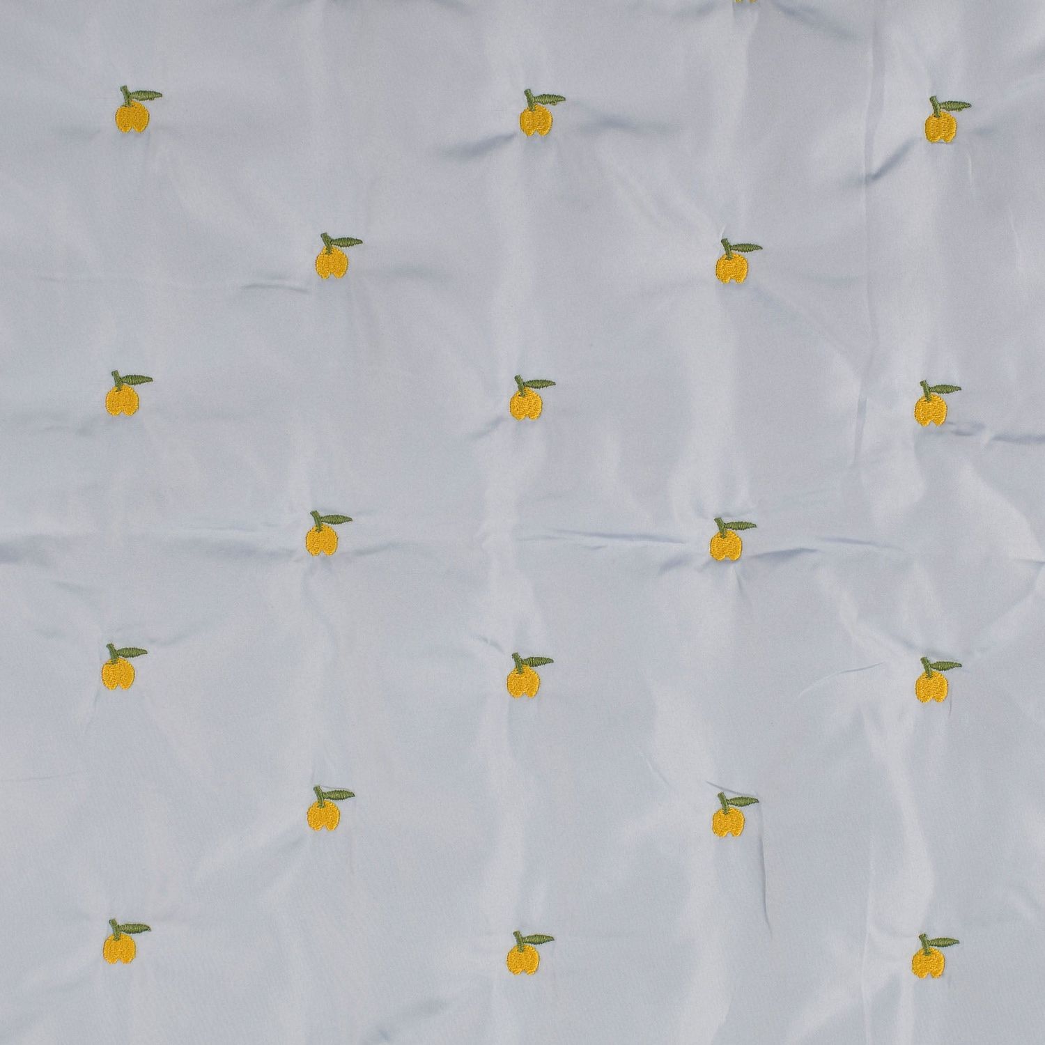 Geweven Polyester stof gewatteerd Fruit &amp; vruchten Lichtblauw