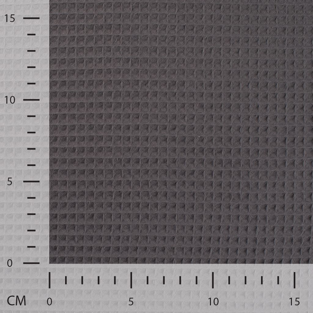 Wafelstof Dark Grey