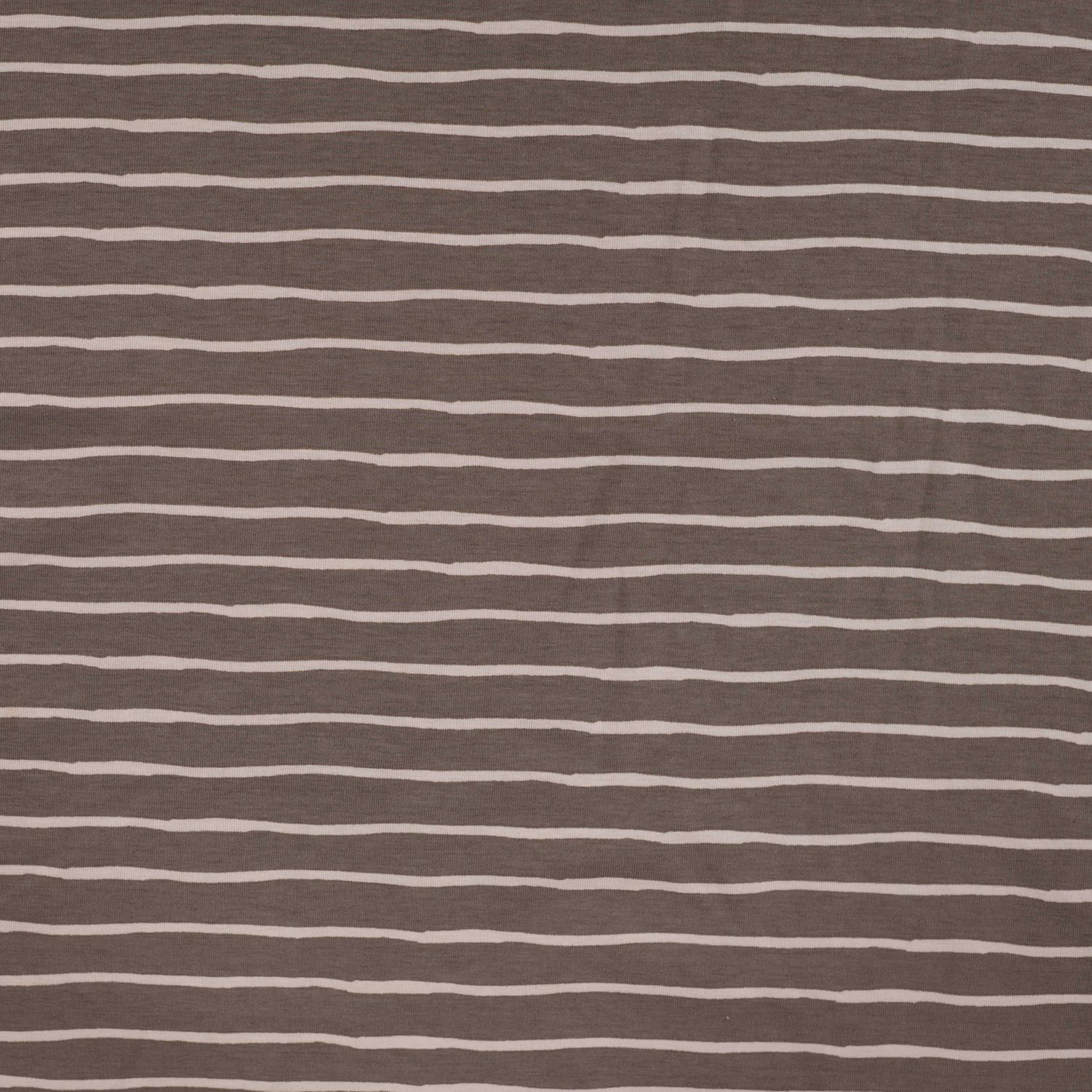 Jersey streep taupe