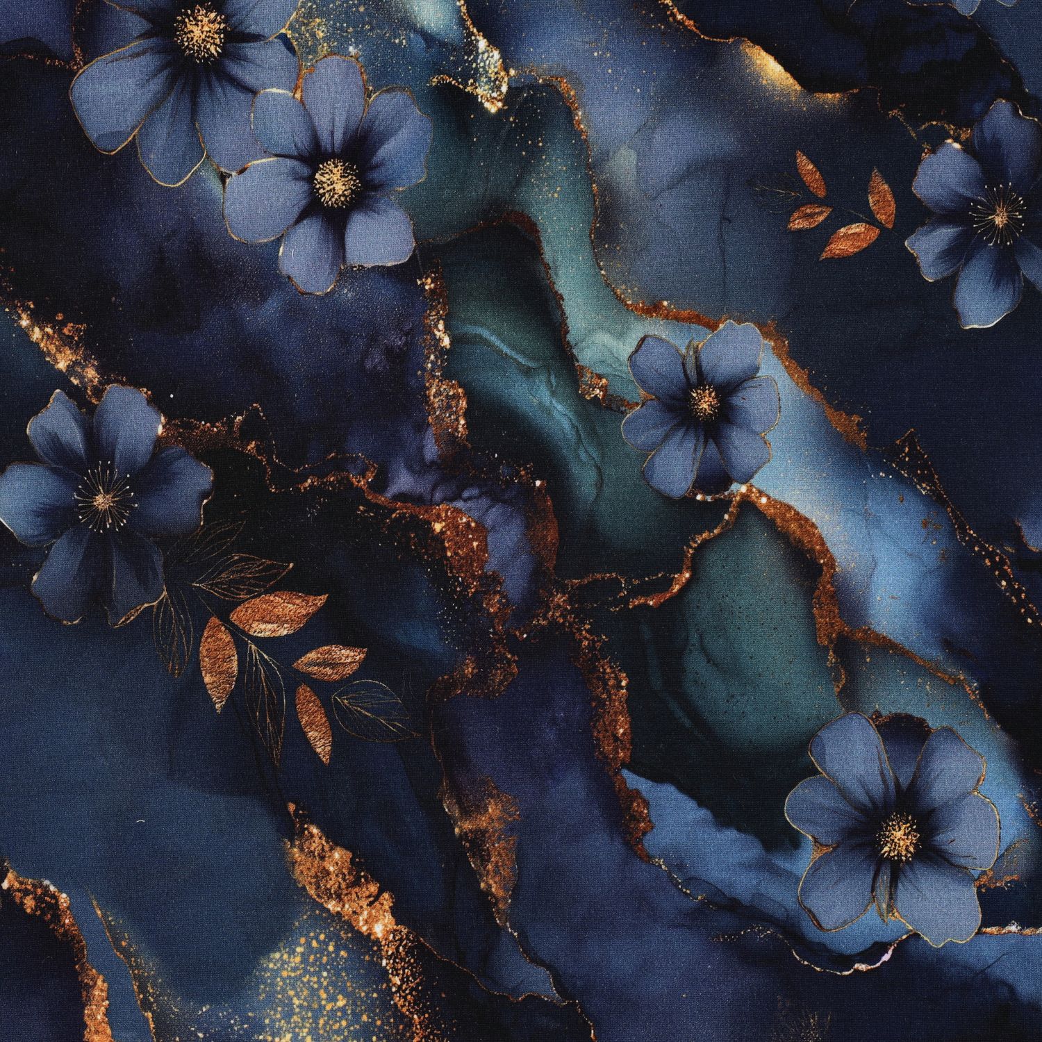 PUNTA DI ROMA DIGITAAL BLOEMEN - BLAUW