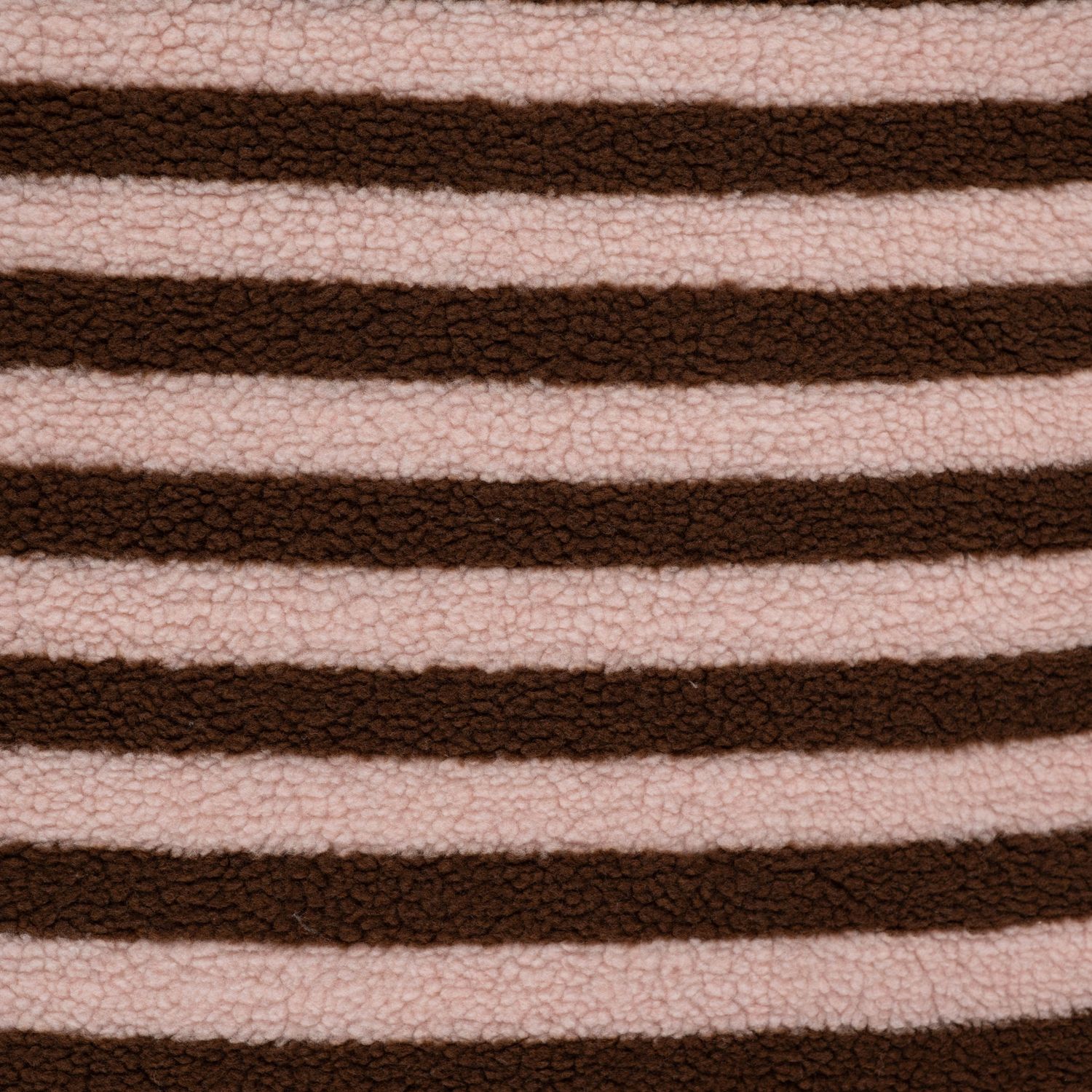 Teddy Jacquard streep zalm/bruin