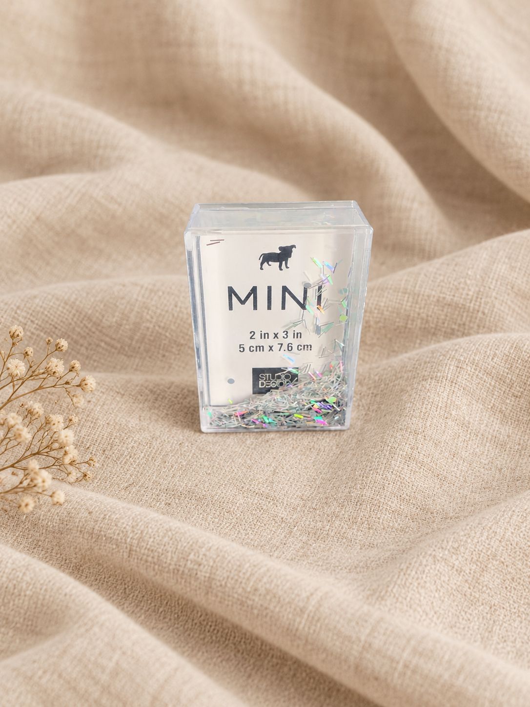 Clear Glitter Mini Picture Frame