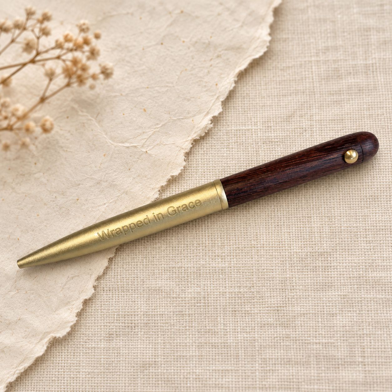 Wood-Style Wrapped in Grace Pen