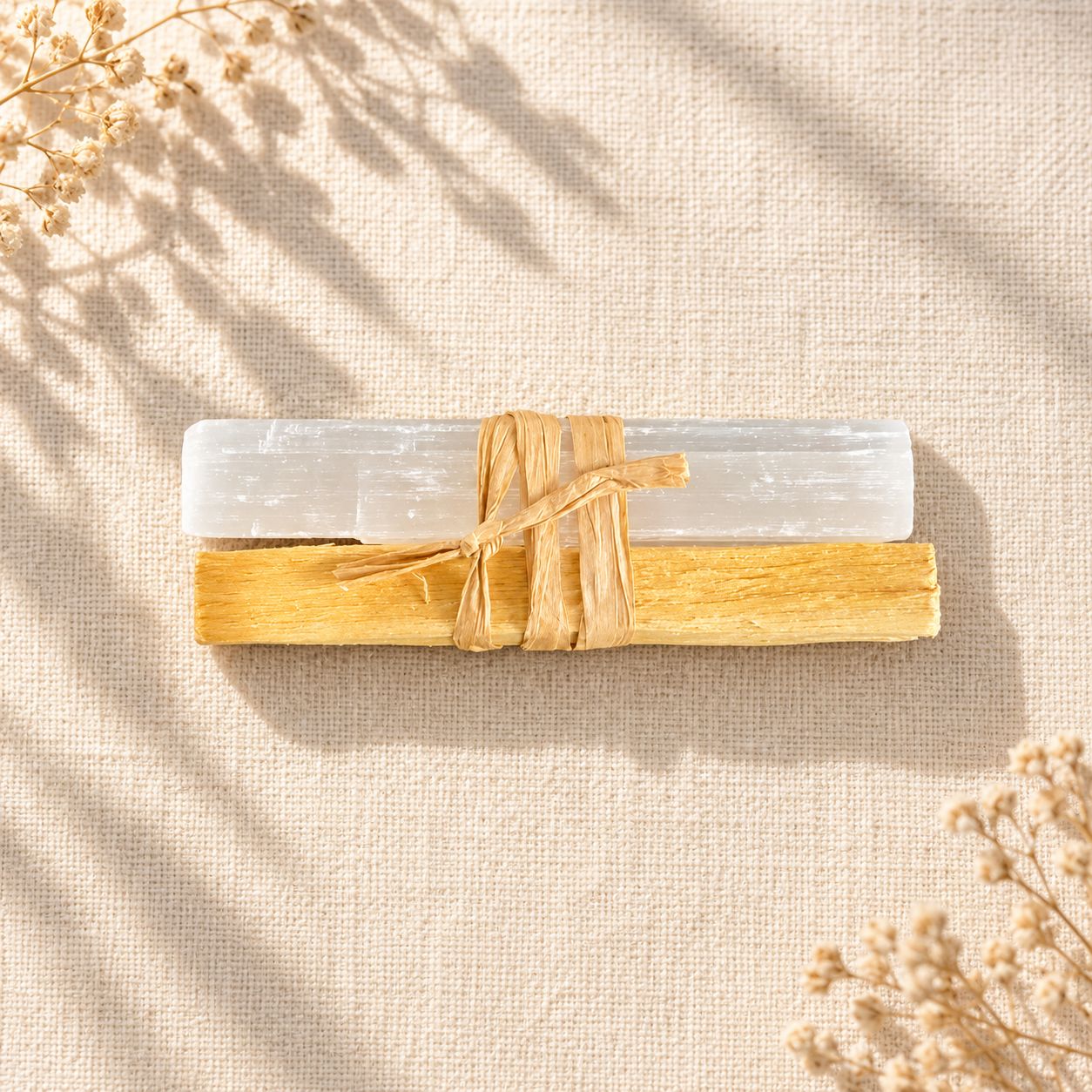 Selenite and Palo Santo Ritual Set