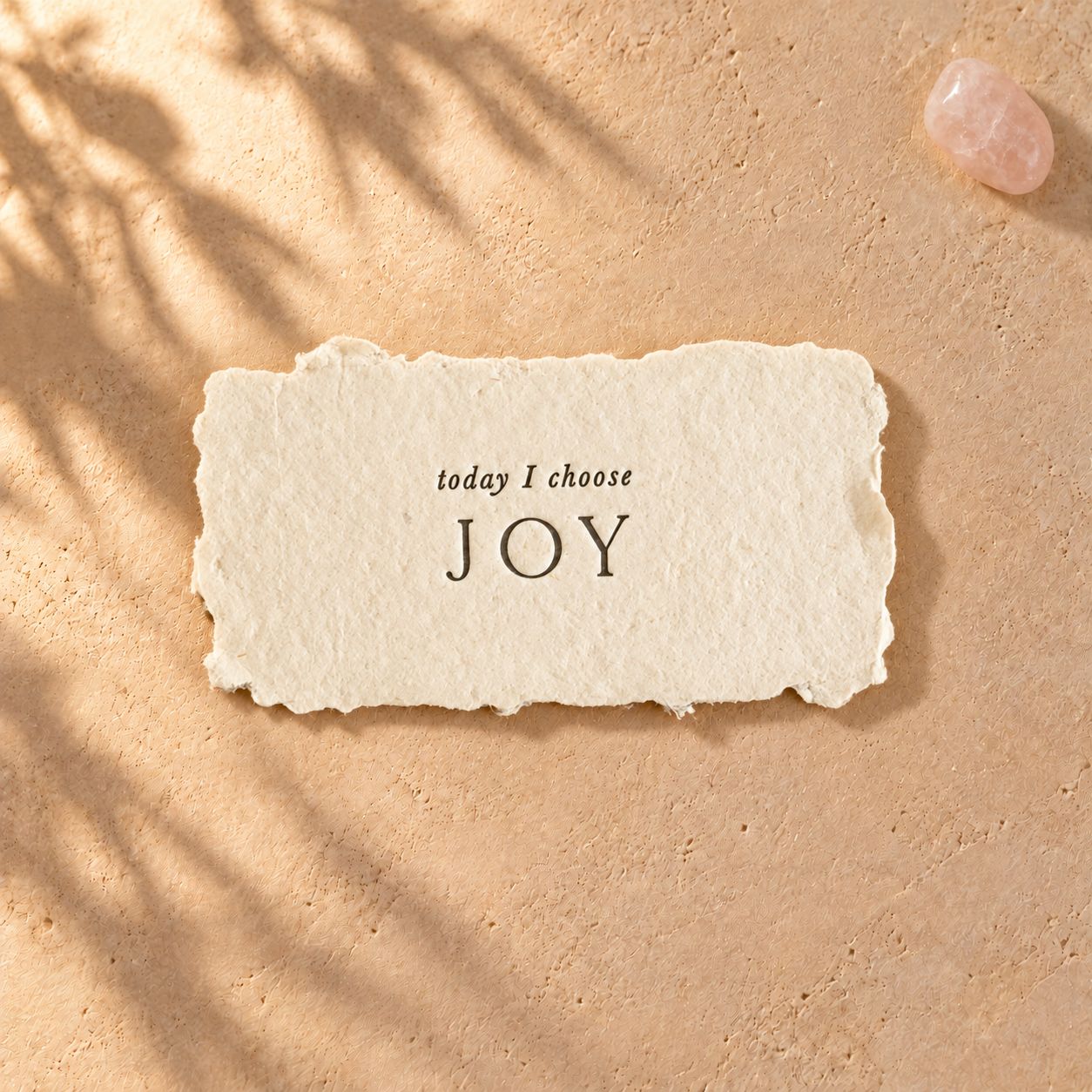 Today I Choose Joy Handmade Affirmation Card