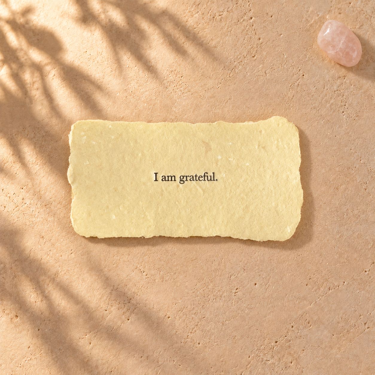 I Am Grateful Handmade Affirmation Card