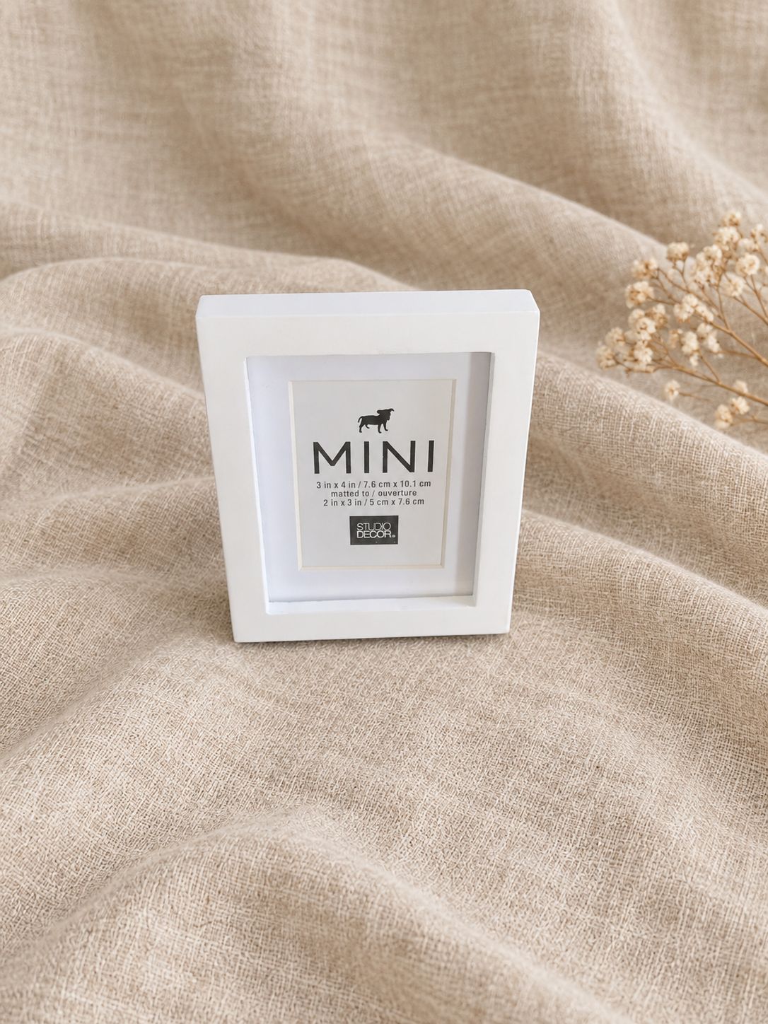 Classic White Matted Mini Picture Frame