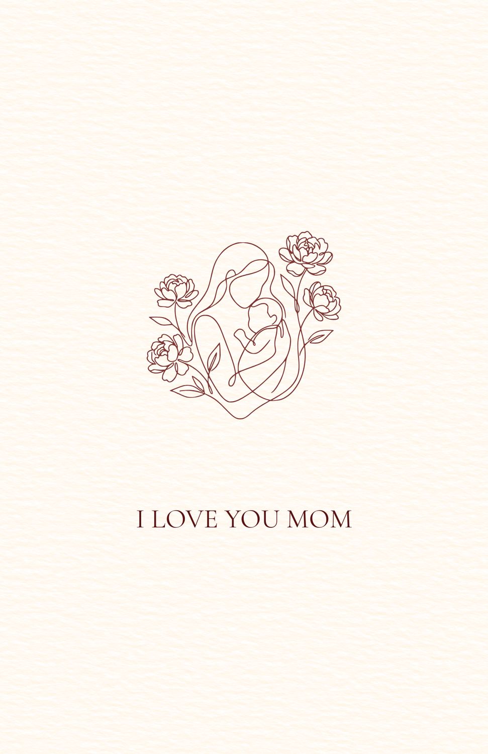 I Love You Mom Postcard