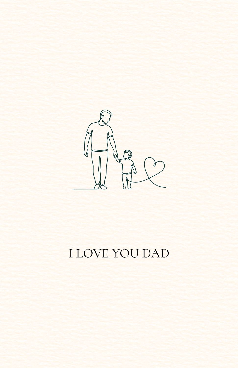 I Love You Dad Postcard
