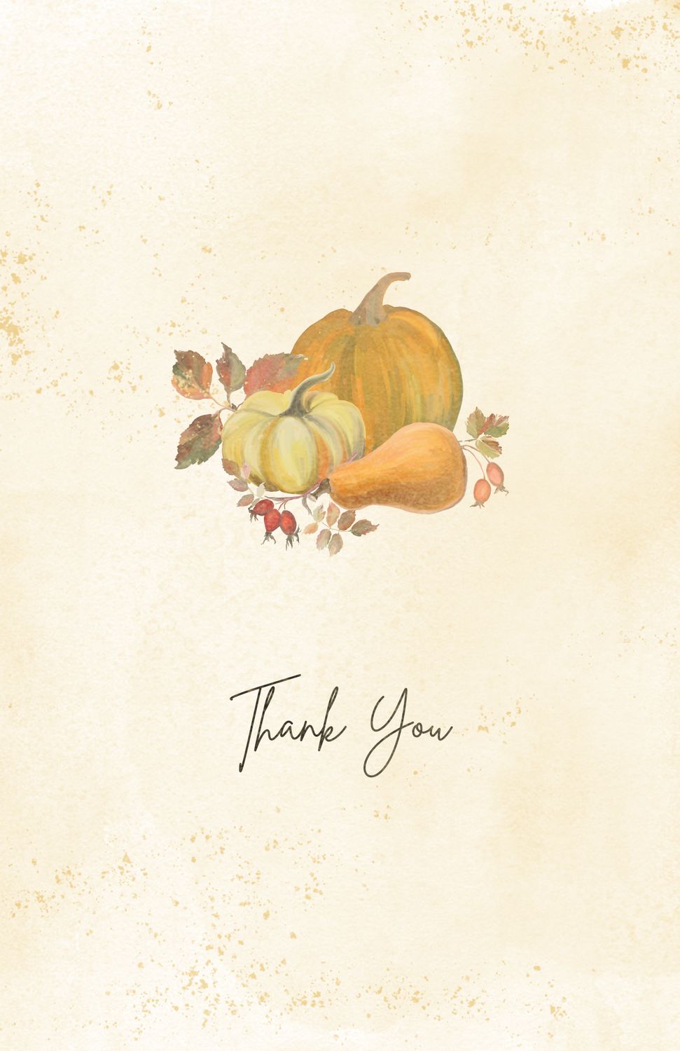 Harvest Thank You Postcard