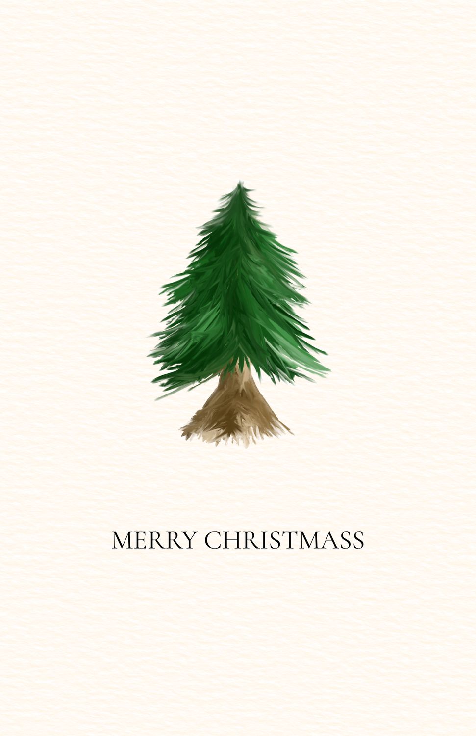 Christmas Tree Postcard