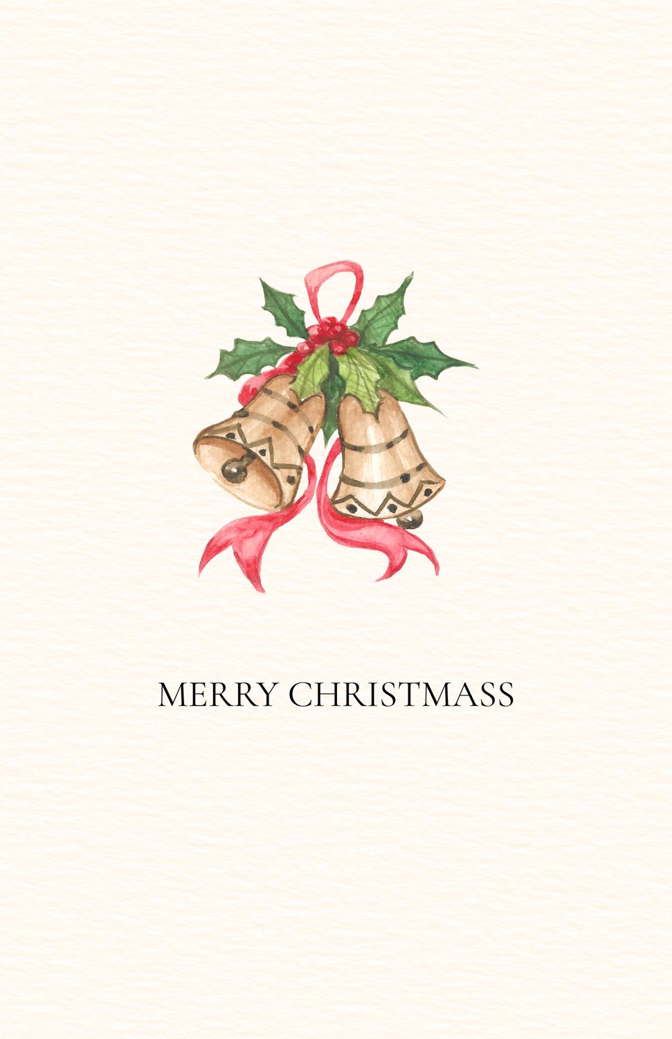 Christmas Bells Postcard