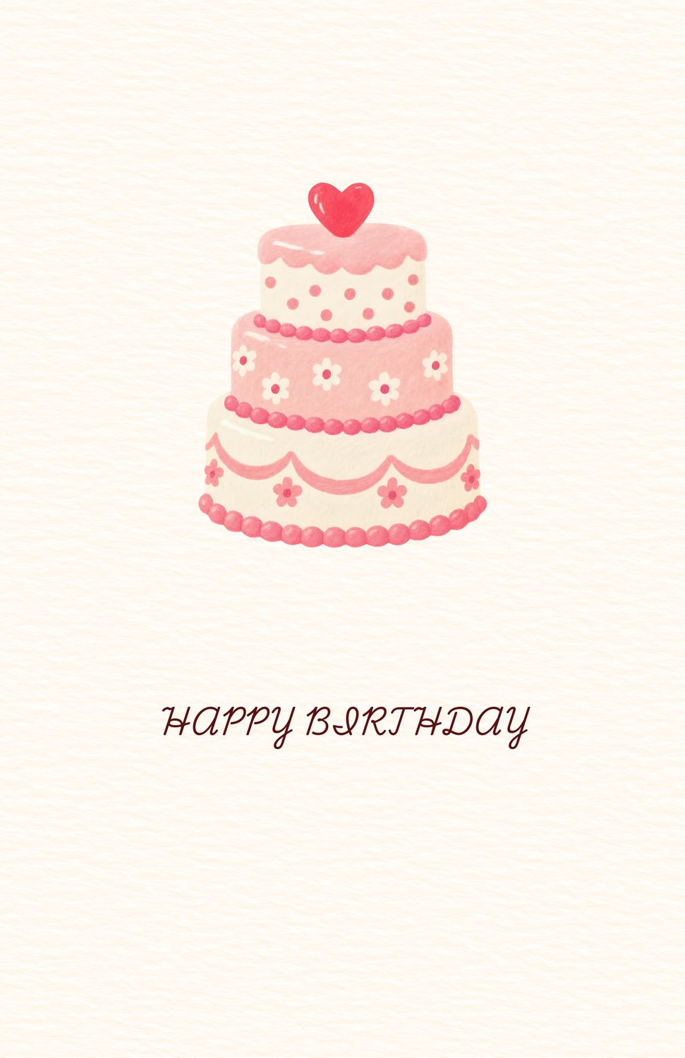 Birthday Cake Postcard