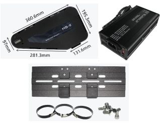 Amp-Power 52V 30Ah Triangle E-Bike Battery (Genuine LG 21700 Cells)