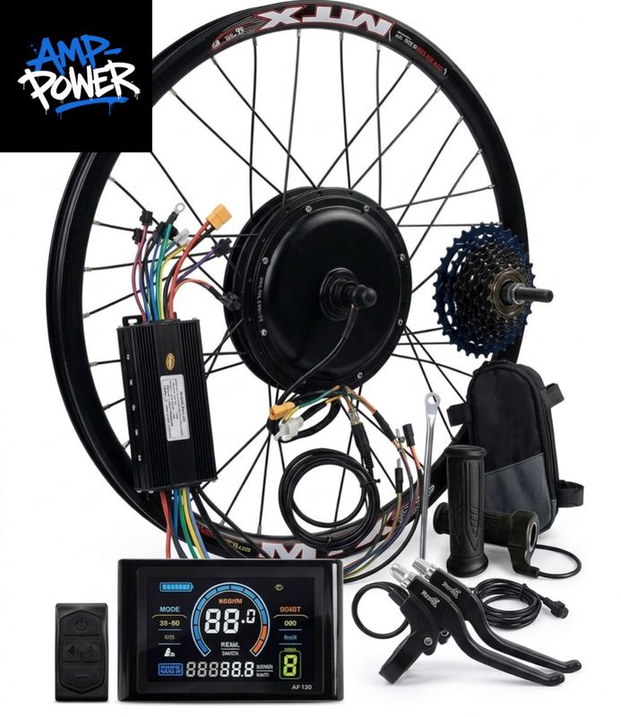 Amp-power 26” 48v 1000w Full Conversion Kit (+Battery/Charger)