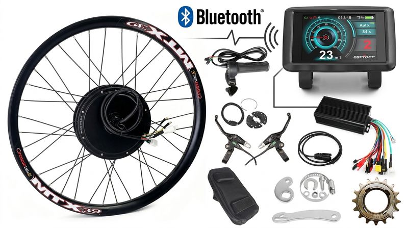 Amp-Power 27.5” 3000W E-Bike Conversion Kit (Bluetooth Programmable & UKC1 Plus Display)
