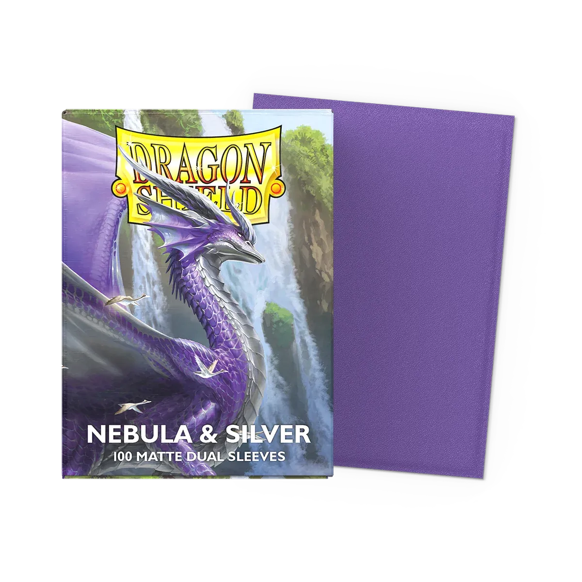 Dragon Shield: Dual Matte Sleeve - Nebula &amp; Silver (100)