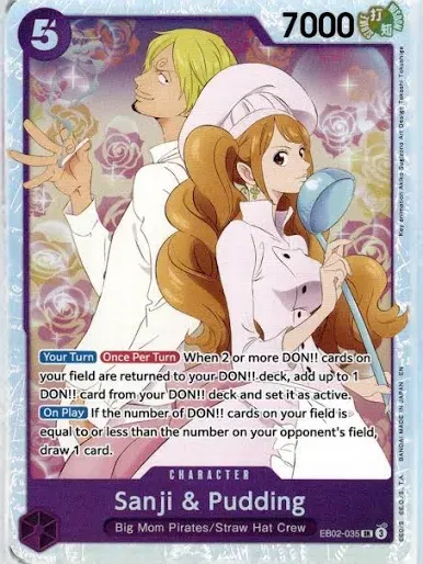 EB02-035 SR Sanji &amp; Pudding