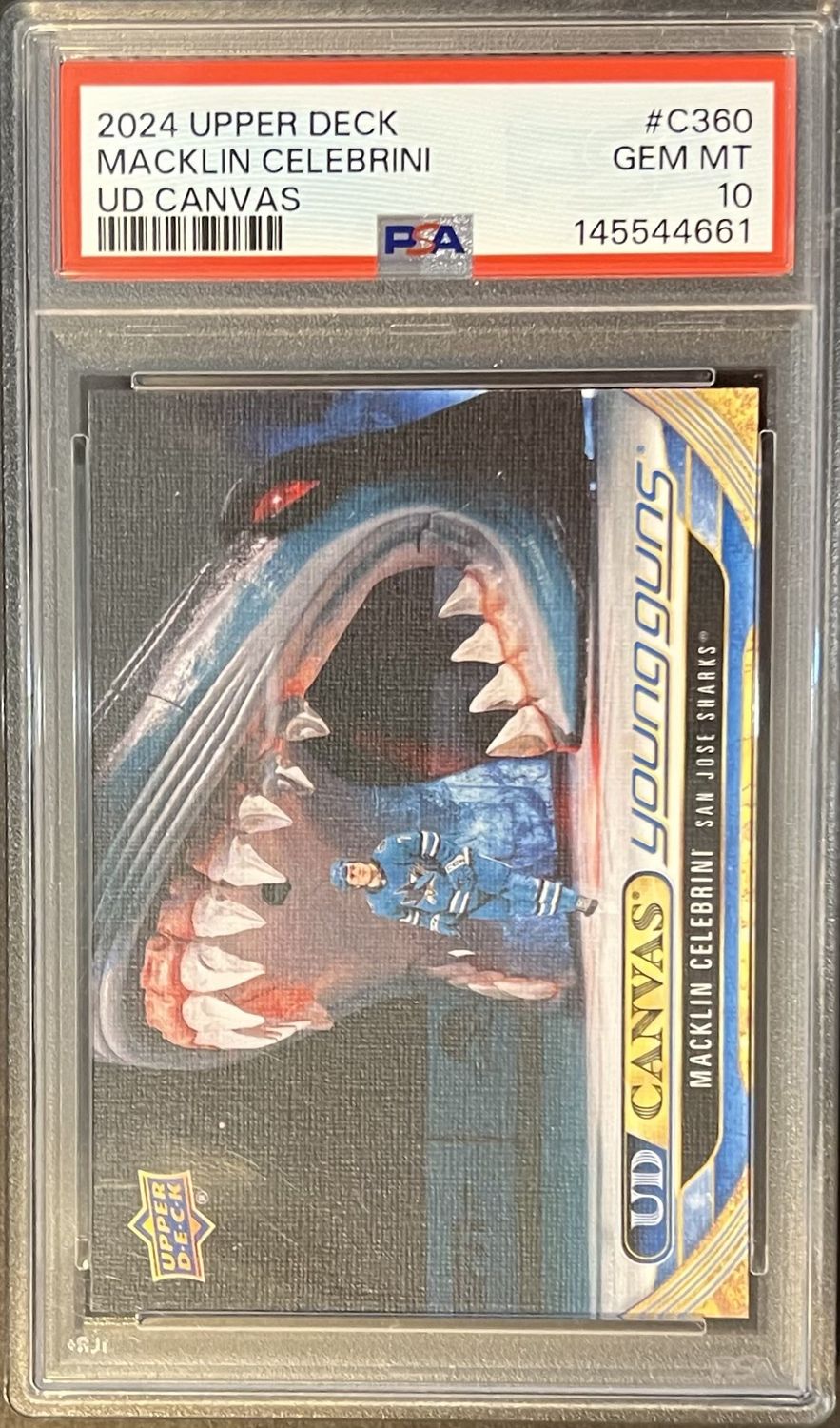 2024/24 Upper Deck Extended Series Macklin Celebrini Young Guns PSA 10