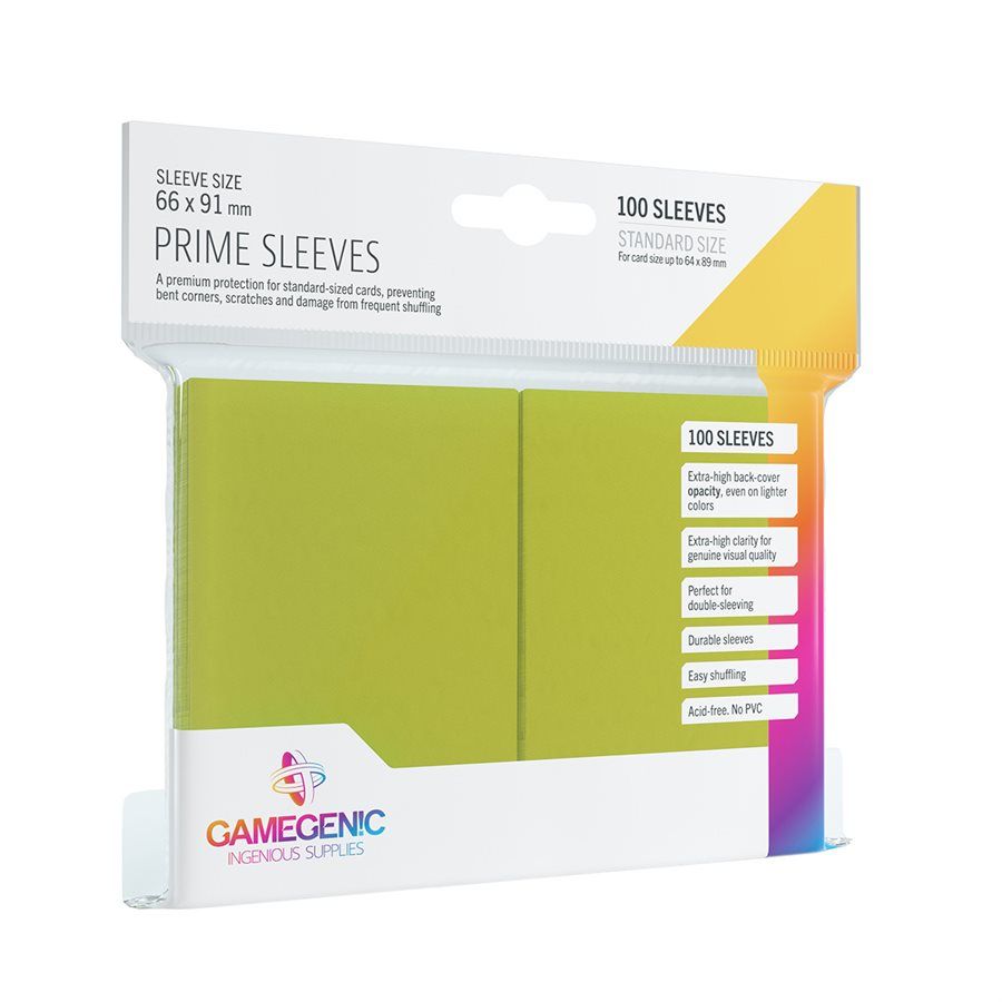 Sleeves: Gamegenic: Prime Sleeves: Lime (100)