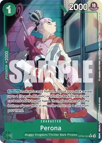 Perona (OP09-034) Alt Art - Emperors in the New World