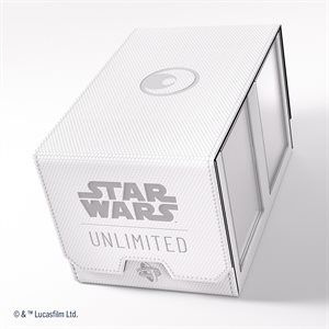 Deck Box: Star Wars: Unlimited: Double Deck Pod: White / Black (ML)