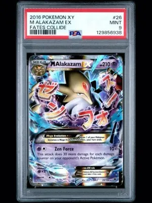 PSA 9: 2016 XY Alakazam Ex - Holo (Fates Collide)