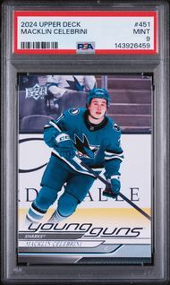 PSA 9 2024 UPPER DECK #451 MACKLIN CELEBRINI
