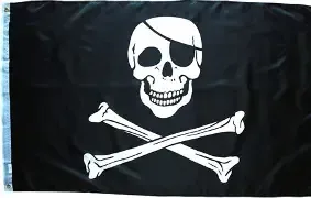 JOLLY ROGER WITH EYEPATCH