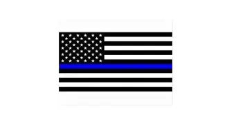 police memorial flag