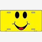 Happy Smiley Novelty Metal License Plate