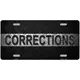 Corrections Metal Novelty License Plate