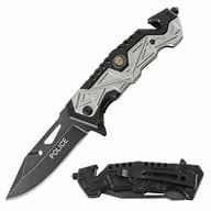 Rescue Spring Assist Police Folding Knife Law Enforcement
