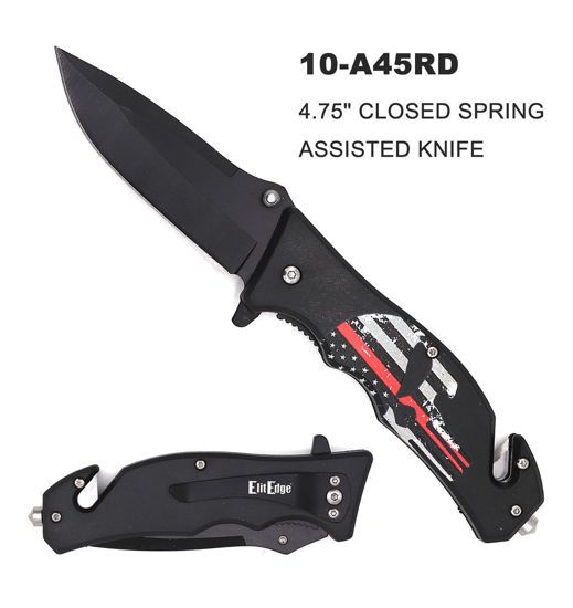 FIREFIGHTER PUNISHER SKULL RESCUE KNIFE