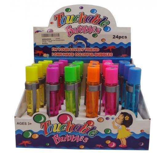 WHOLESALE JOBLOT OF 120 DAZZLING TOYS 5&quot; TEST TUBE TOUCHABLE BUBBLES