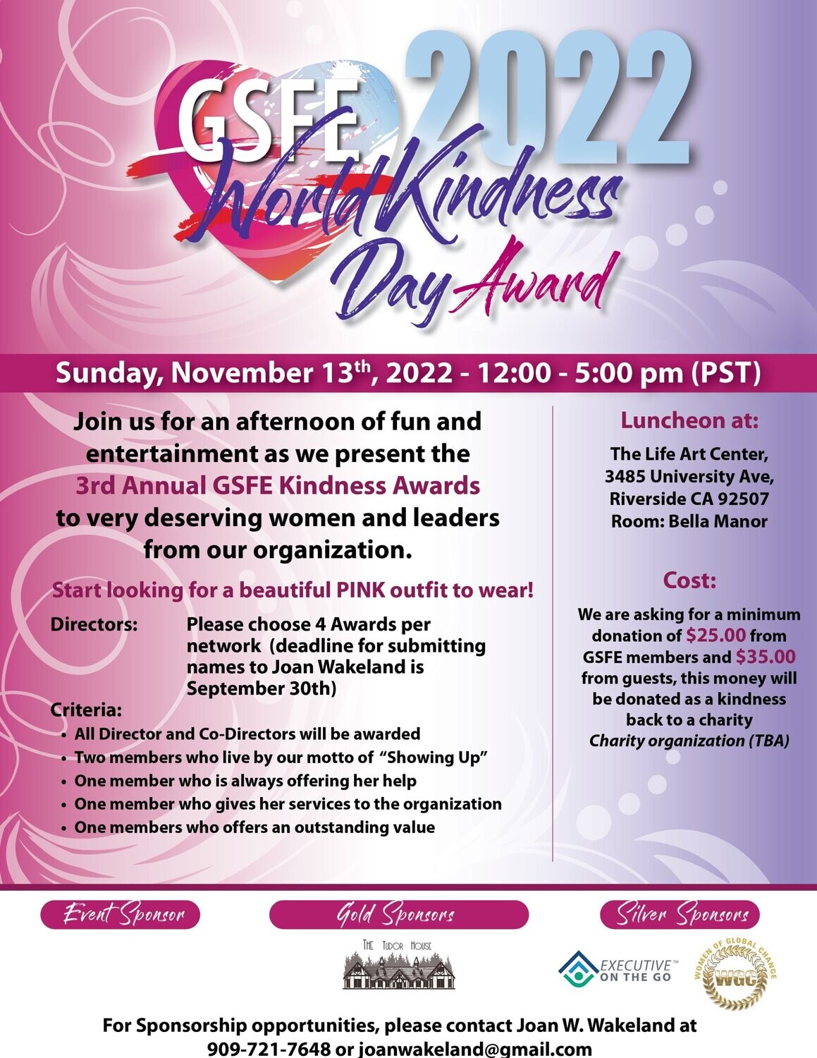 Z - 1-GSFE Worlds Kindness Day (Member Donation)