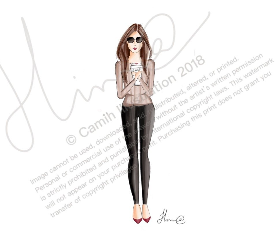 Latte Girl (available in 2 hair colors)